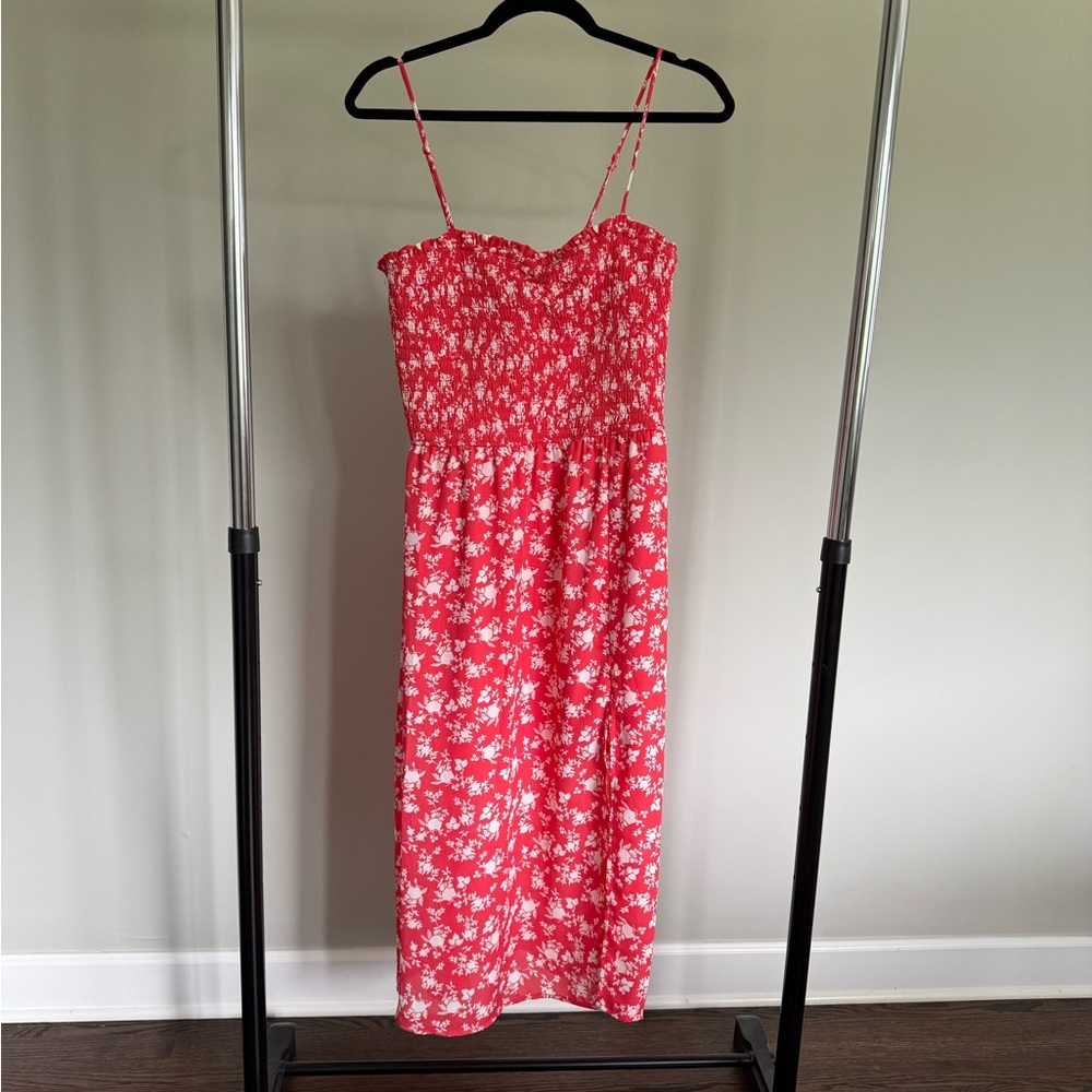 Smocked Midi dress
